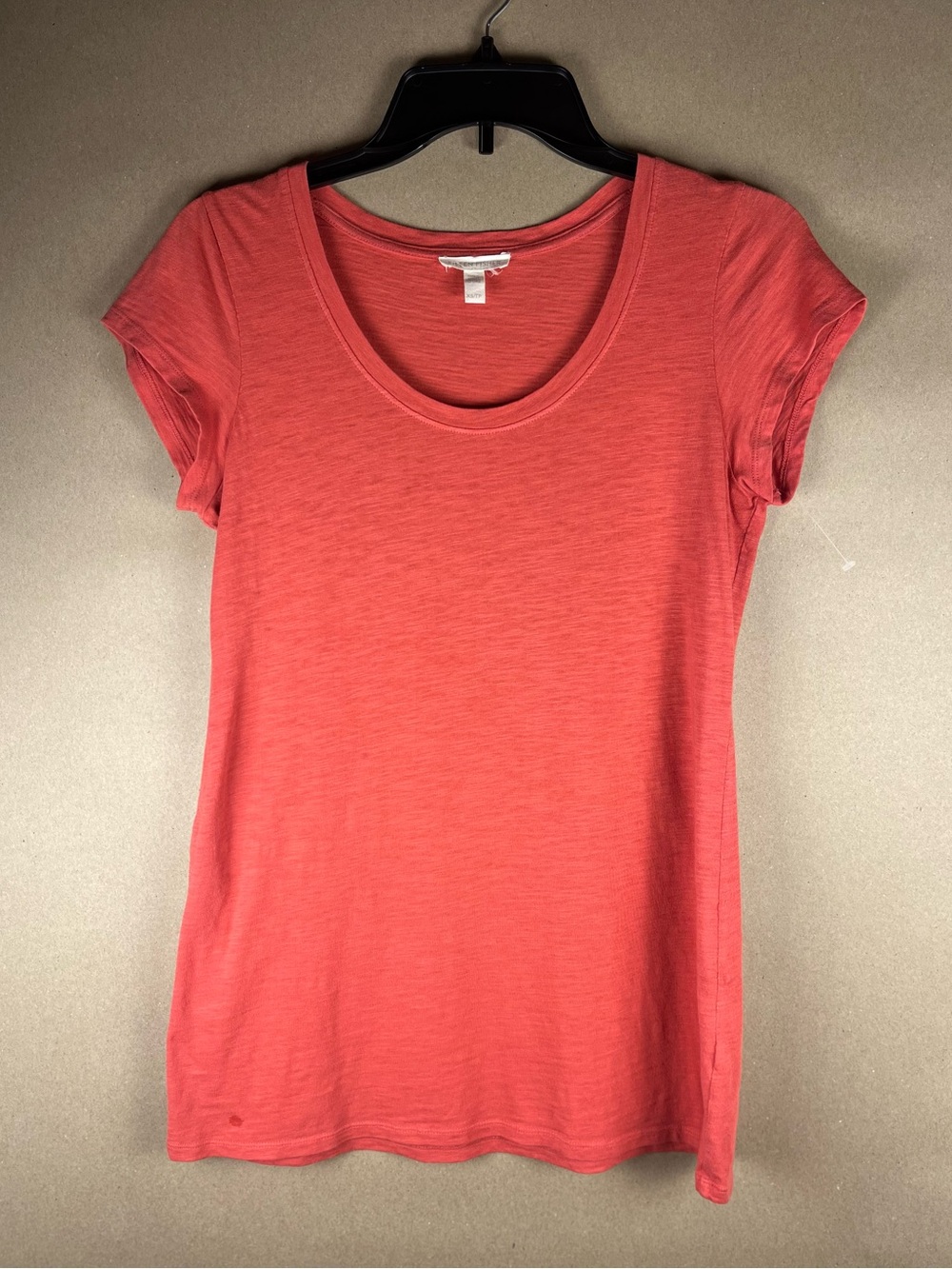Eileen Fisher Coral Scoop Neck Short Sleeve Tee